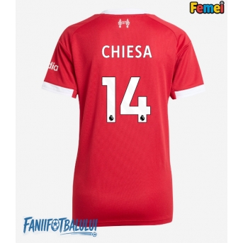 Liverpool Federico Chiesa #14 Tricou Fotbal Replică 2025-26 Femei Acasa
